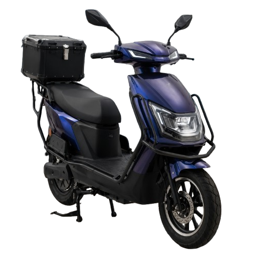 Motor scooter CM-4 azul con maletera