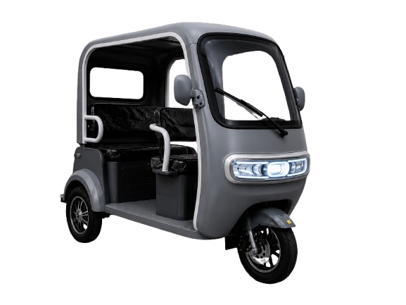 Trimoto electrica cabinada gris