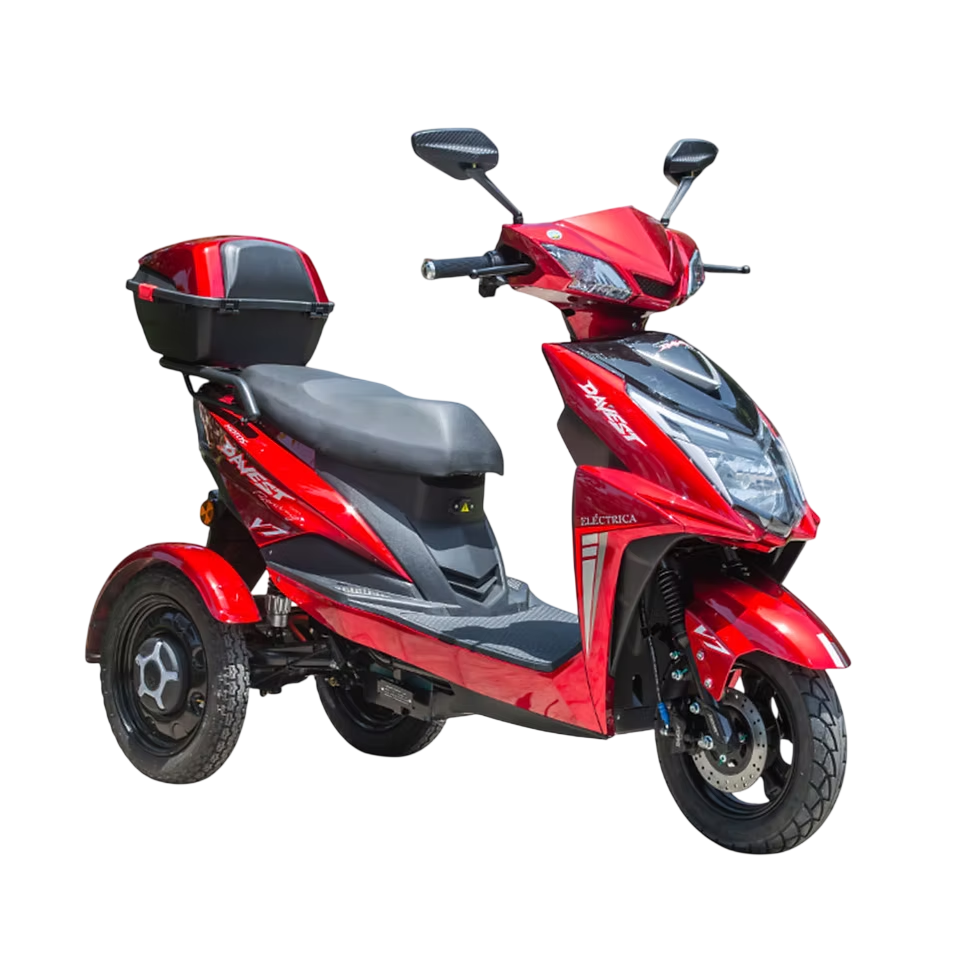 Trimoto scooter 2026 rojo vino
